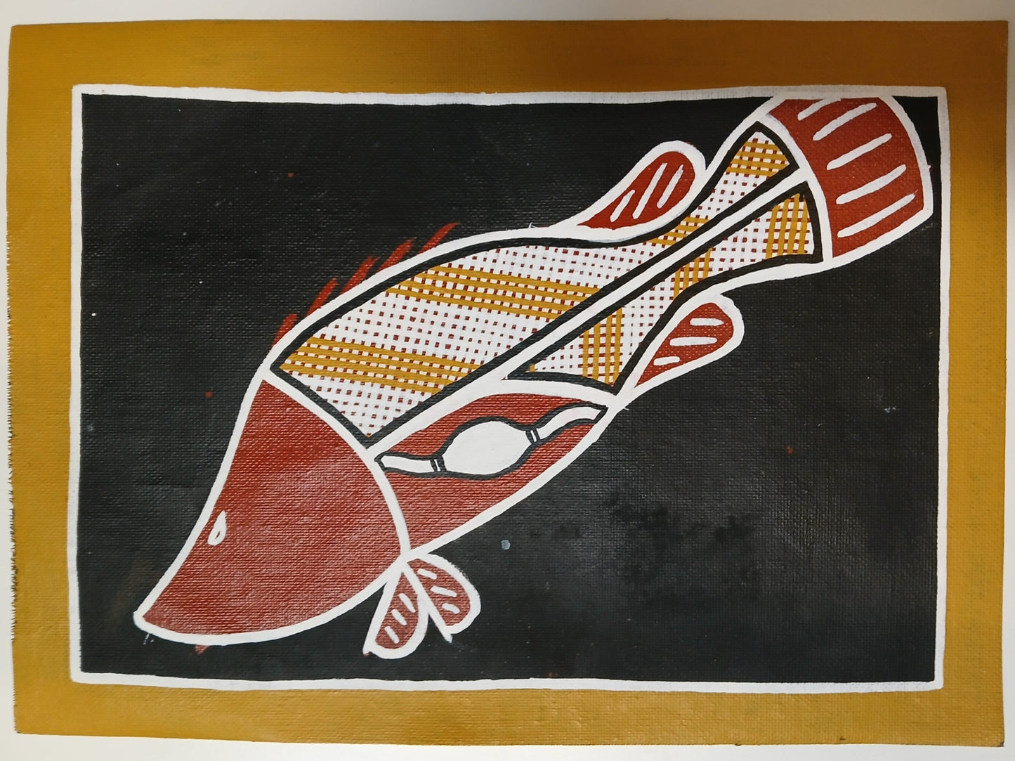 Authentic Aboriginal Artwork canvas, Kakadu National Park.