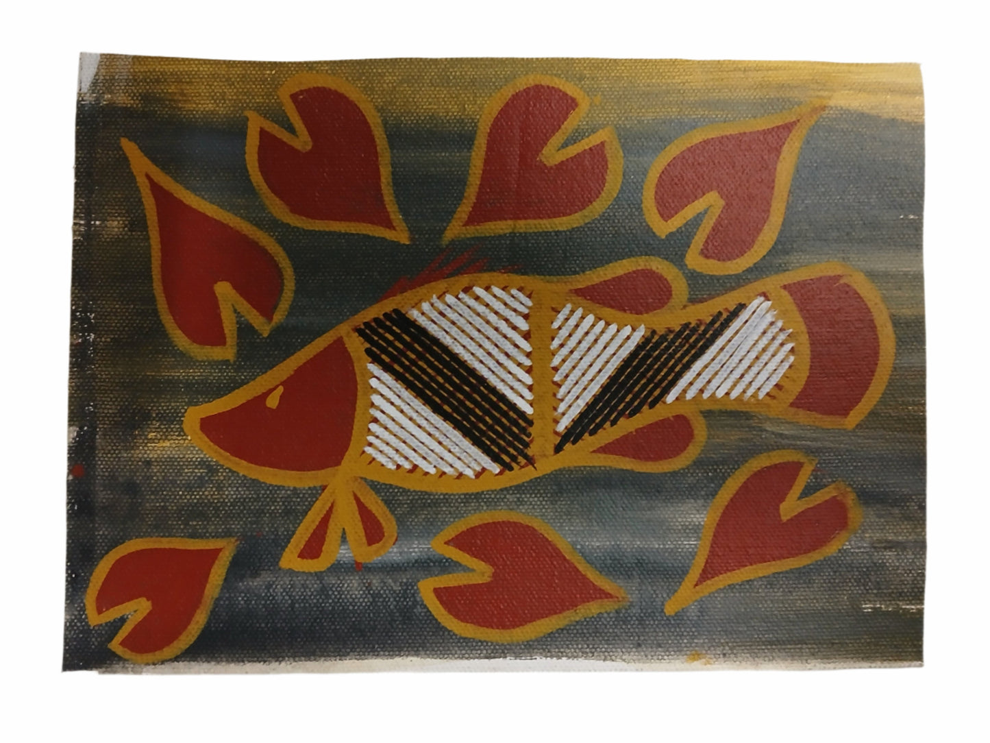 Authentic Aboriginal Artwork canvas, Kakadu National Park.