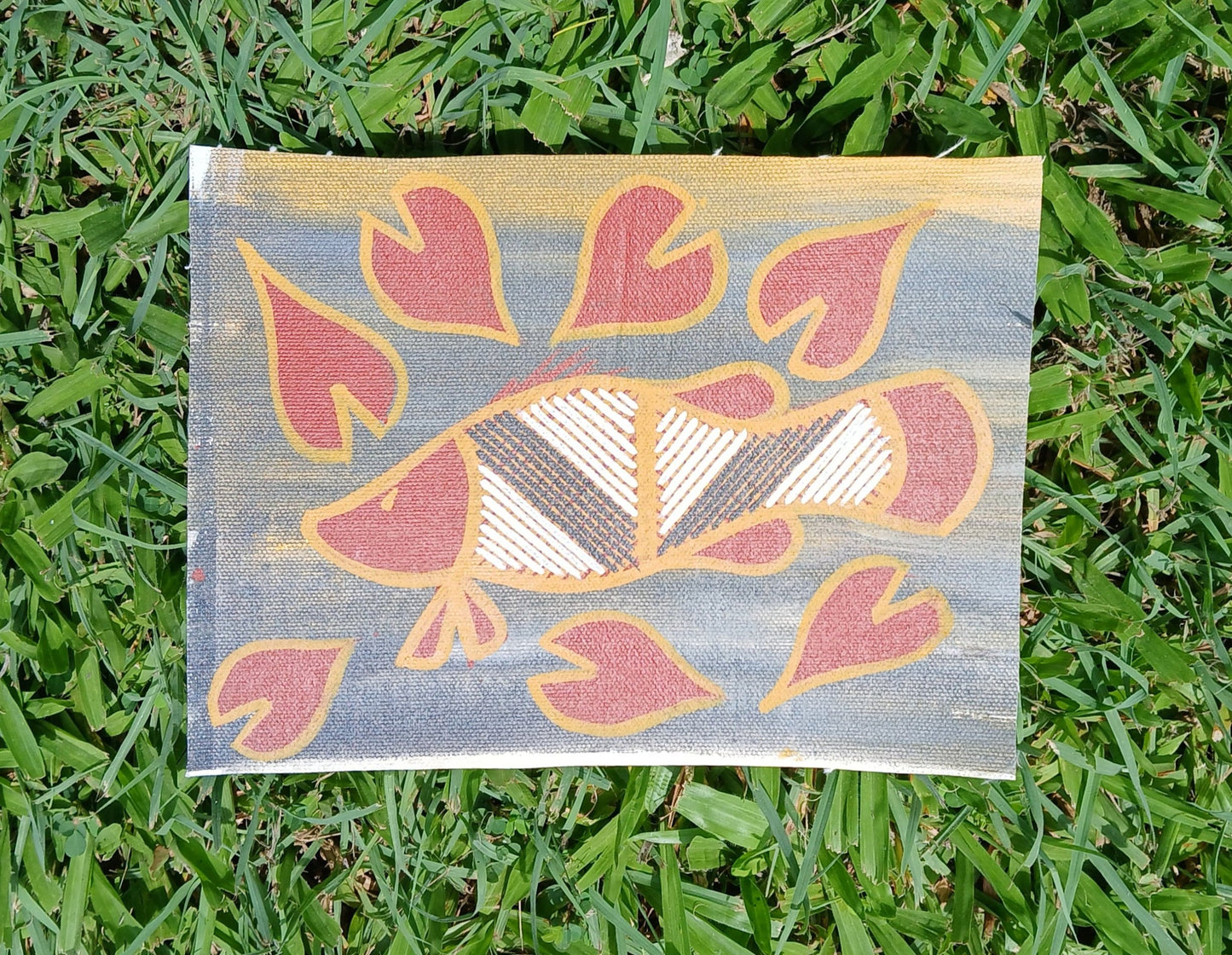 Authentic Aboriginal Artwork canvas, Kakadu National Park.