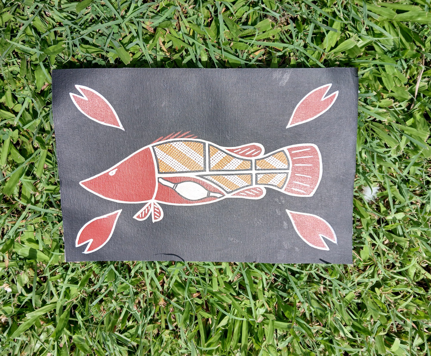 Authentic Aboriginal Artwork canvas, Kakadu National Park.