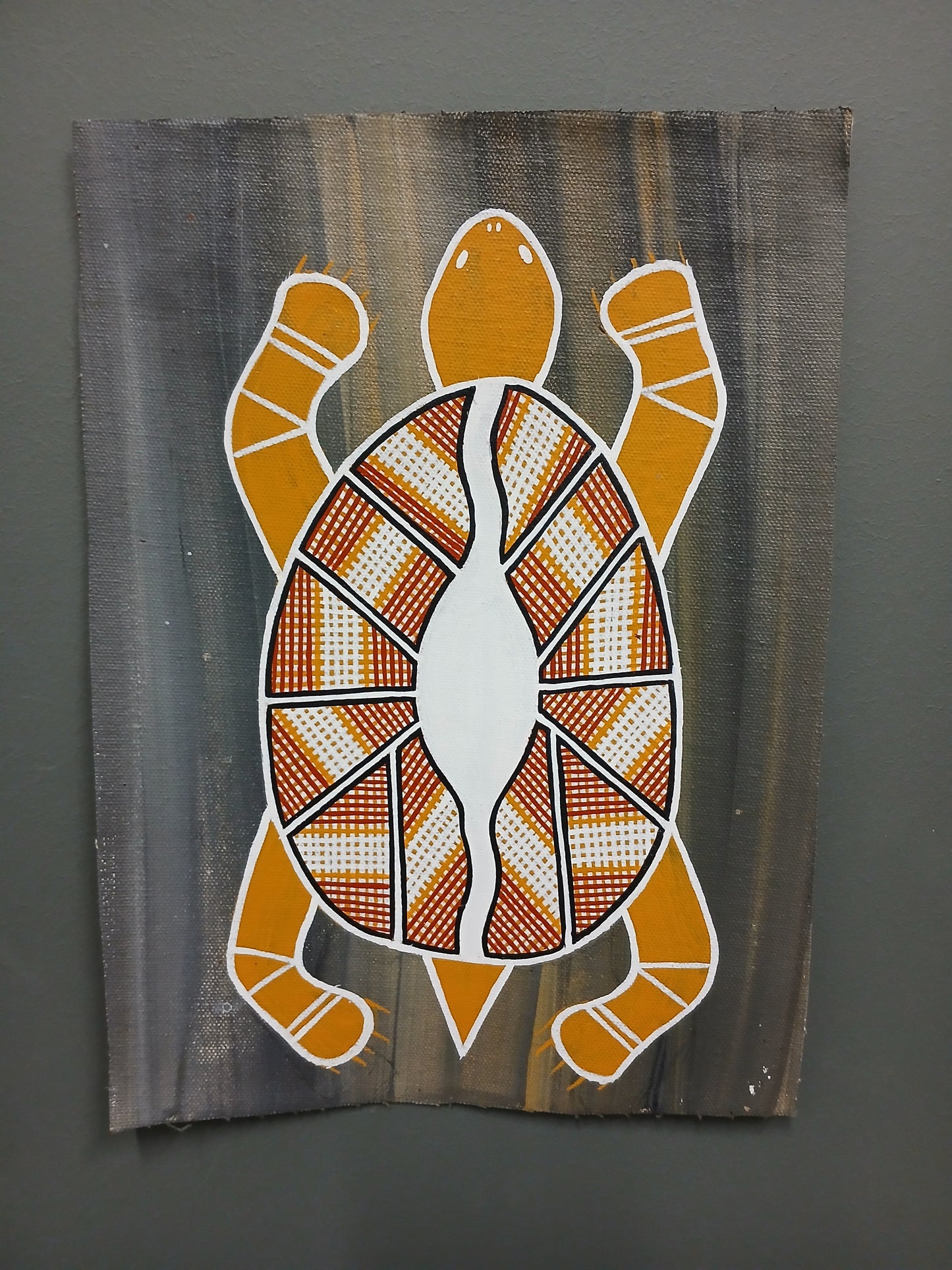Authentic Aboriginal Artwork canvas, Kakadu National Park.