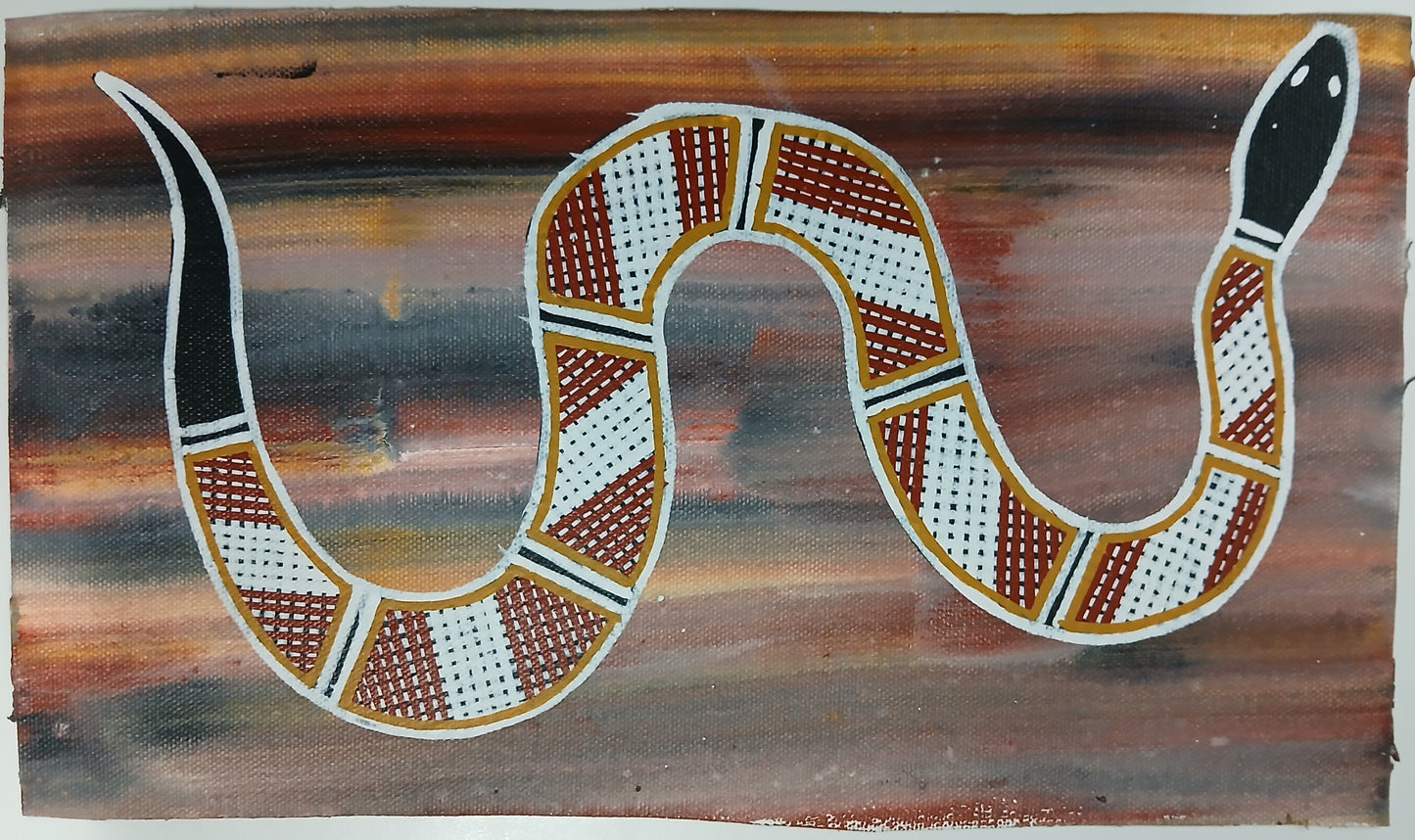 Authentic Aboriginal Artwork canvas, Kakadu National Park