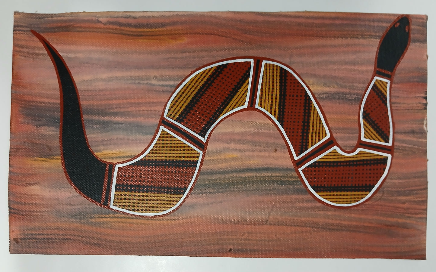 Authentic Aboriginal Artwork canvas, Kakadu National Park.