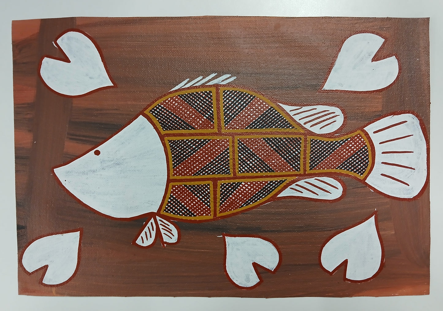 Authentic Aboriginal Artwork canvas, Kakadu National Park.