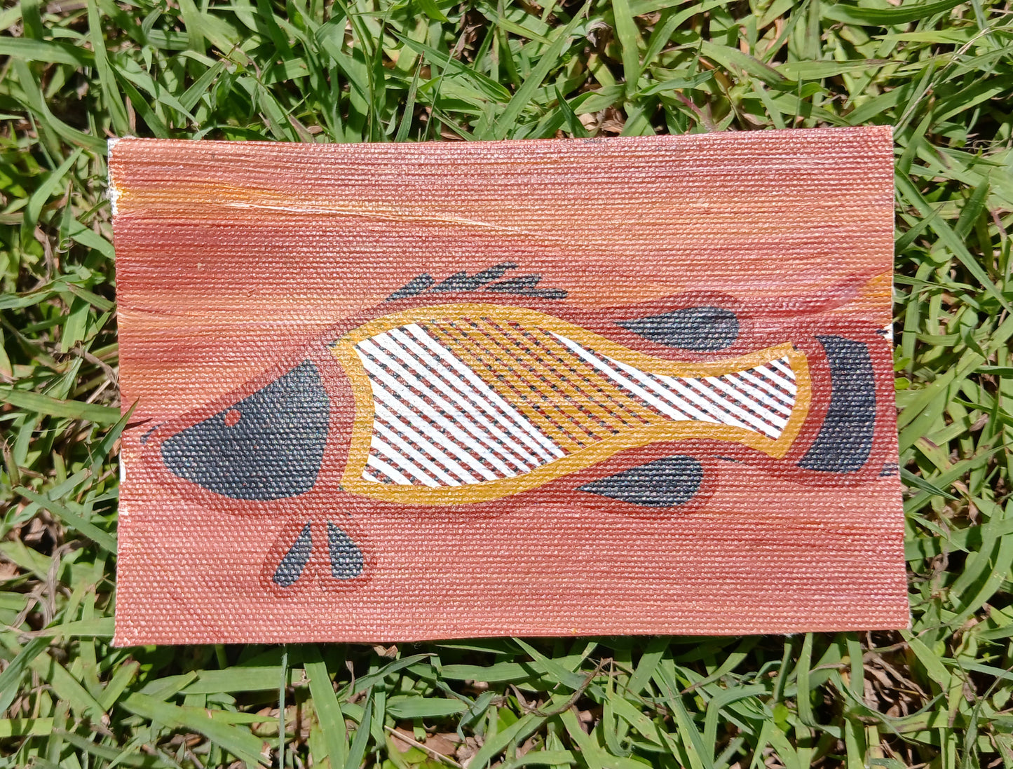 Authentic Aboriginal Artwork canvas, Kakadu National Park.