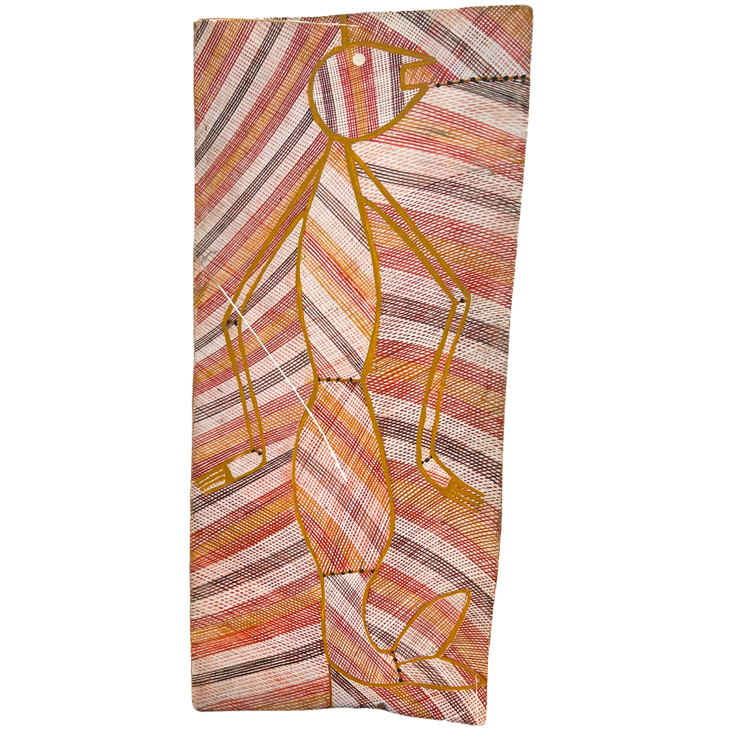 Authentic Aboriginal Bark painting by Bininj Artist of Kakadu National Park