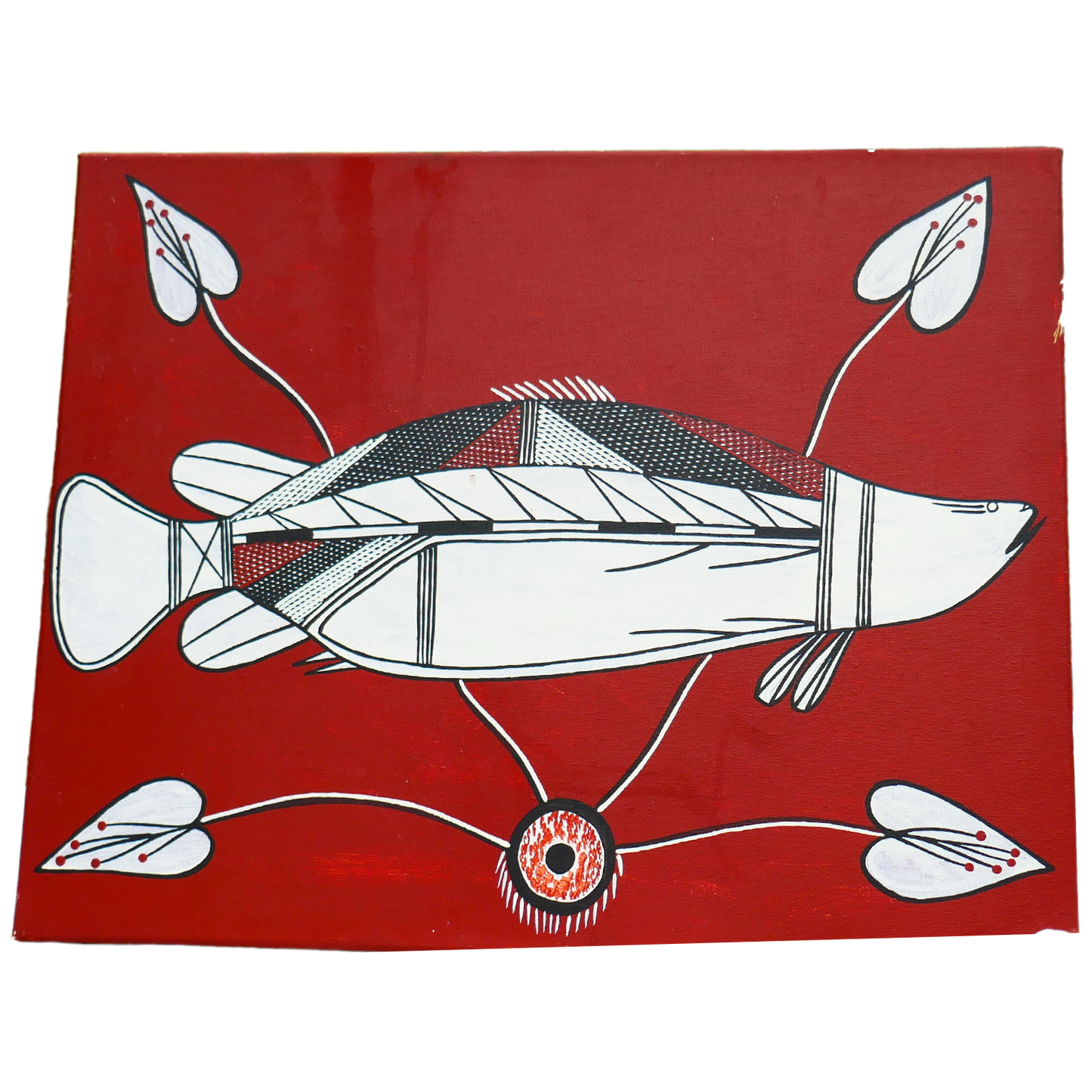 Authentic Aboriginal Artwork canvas, Kakadu National Park.