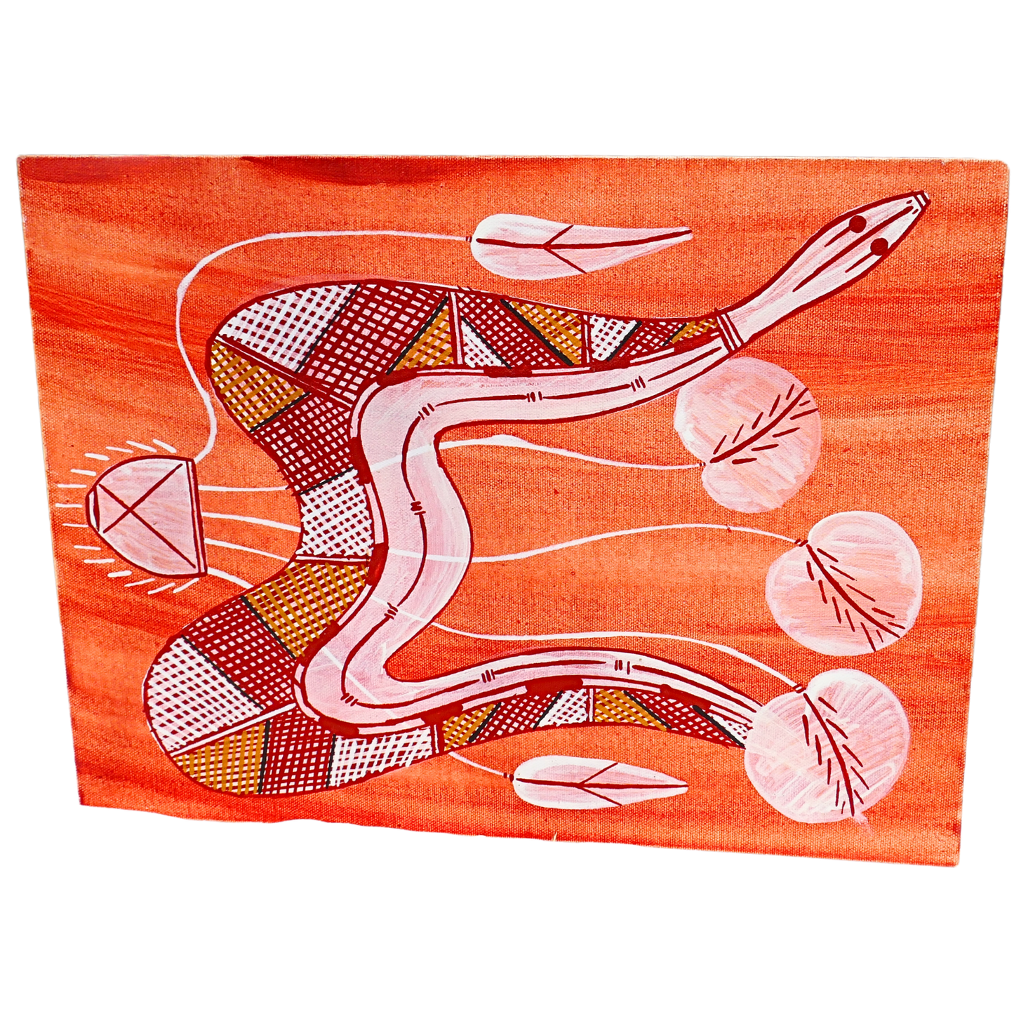 Authentic Aboriginal Artwork canvas, Kakadu National Park.
