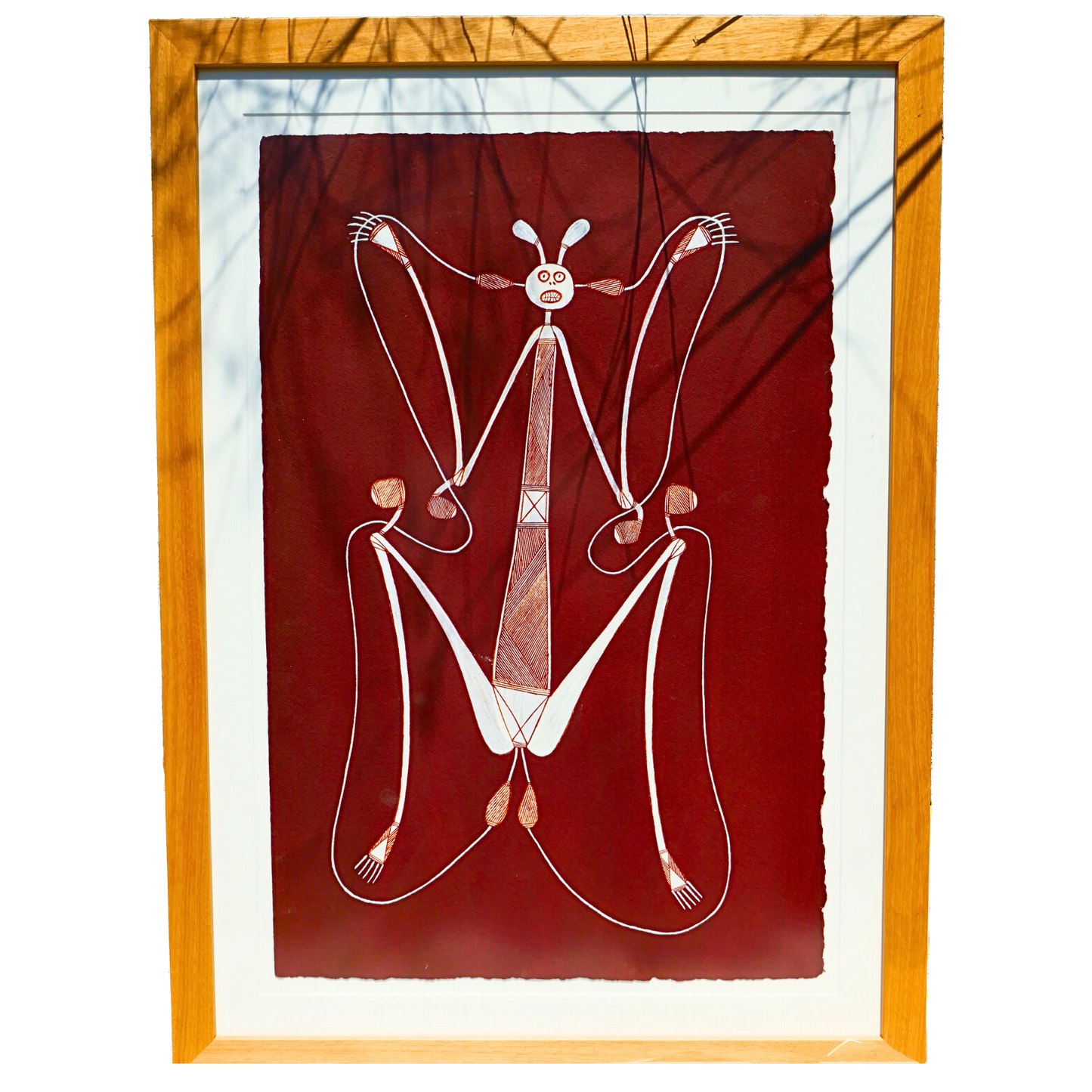 Authentic Aboriginal Artwork canvas by Ivan Namarnyilk Kakadu National Park.