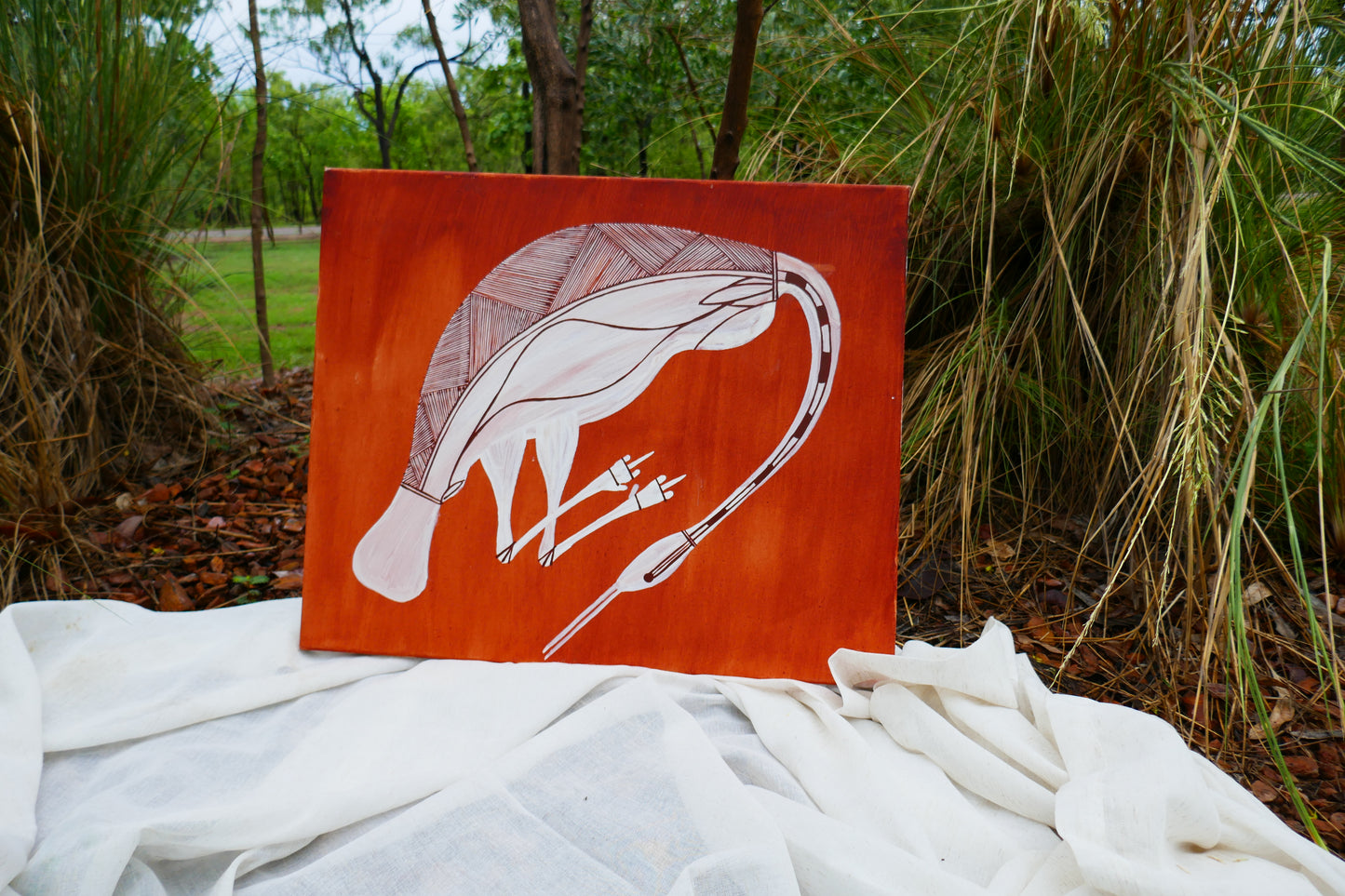 Authentic Aboriginal Artwork canvas, Kakadu National Park.