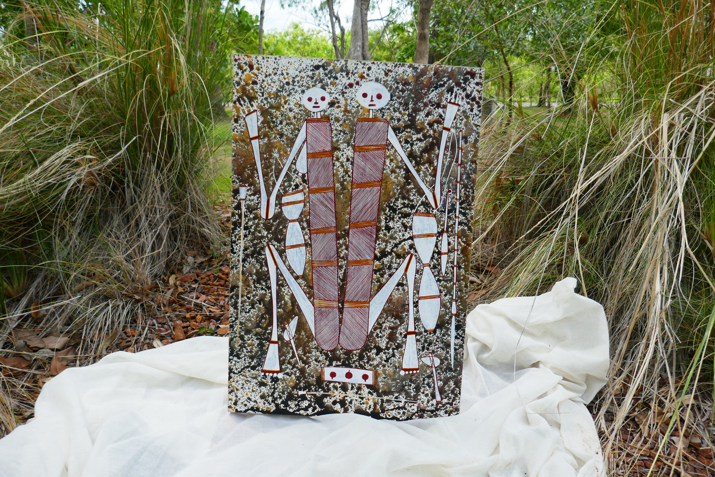 Authentic Aboriginal Artwork canvas, Kakadu National Park.