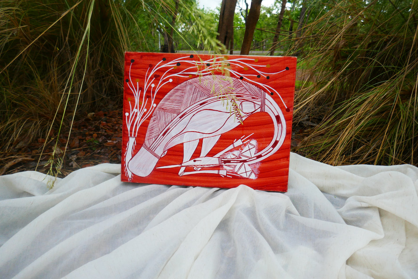 Authentic Aboriginal Artwork canvas, Kakadu National Park.