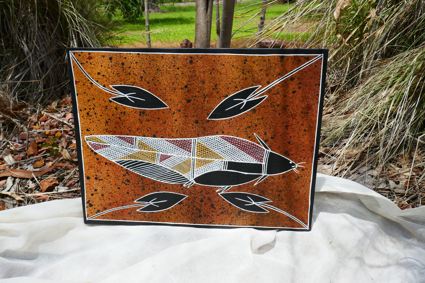 Authentic Aboriginal Artwork canvas, Kakadu National Park.