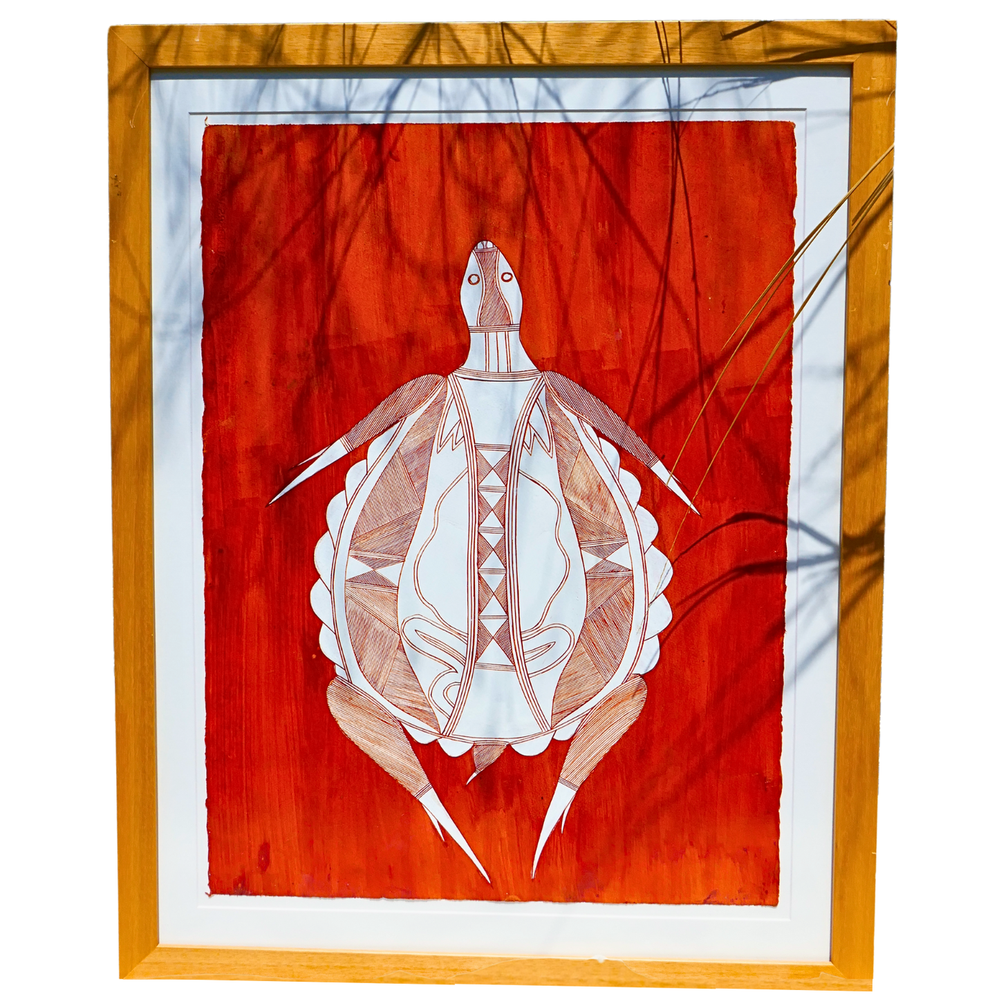 Authentic Aboriginal Artwork canvas by Ivan Namarnyilk Kakadu National Park.