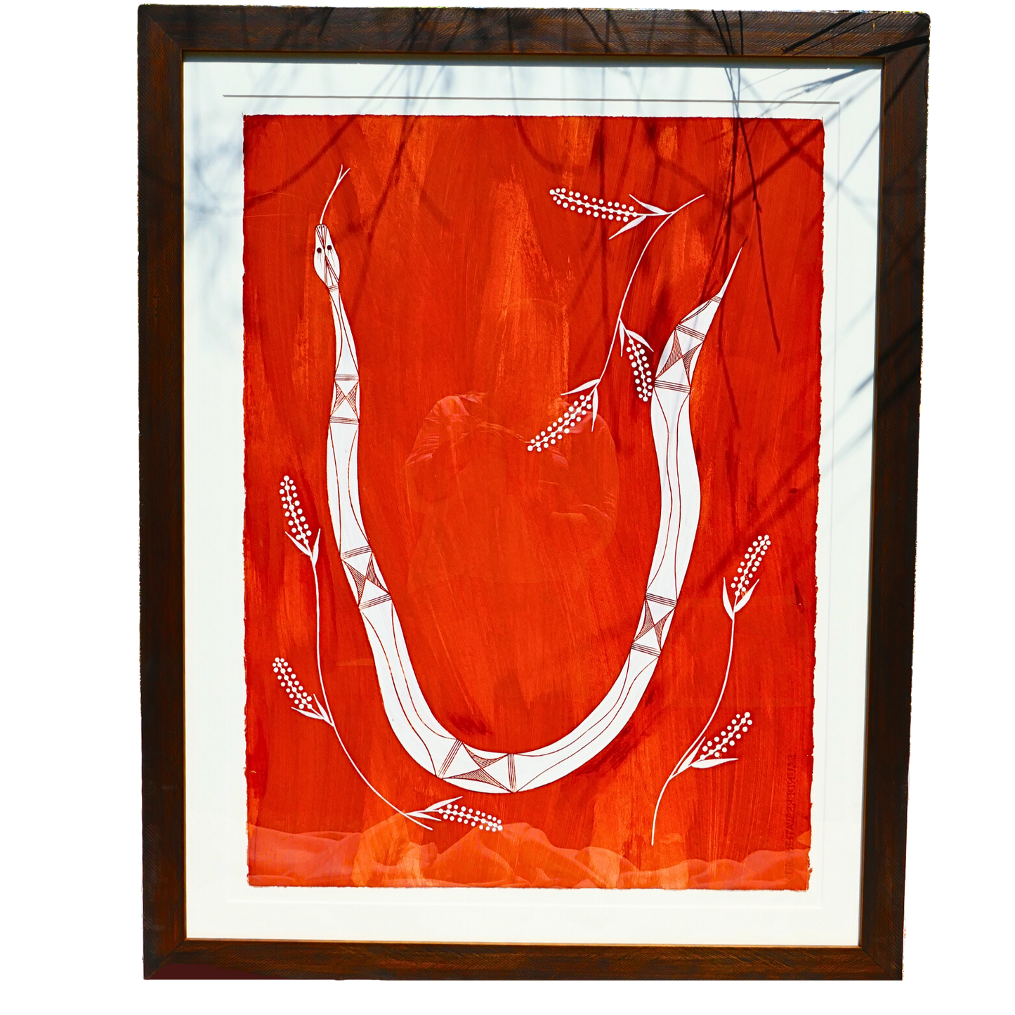 Authentic Aboriginal Artwork canvas by Ivan Namarnyilk Kakadu National Park.
