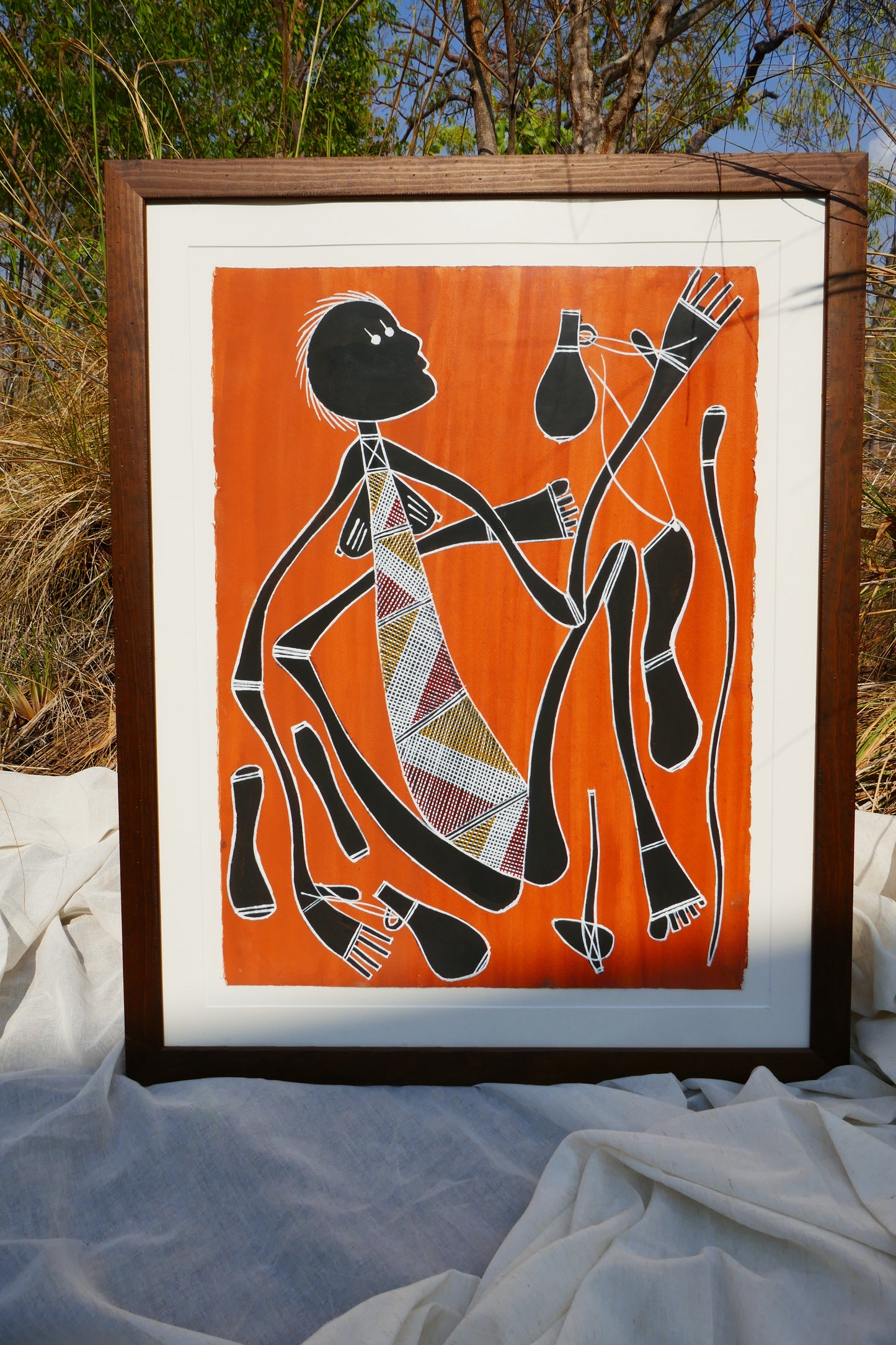 Authentic Aboriginal Artwork canvas, Kakadu National Park.
