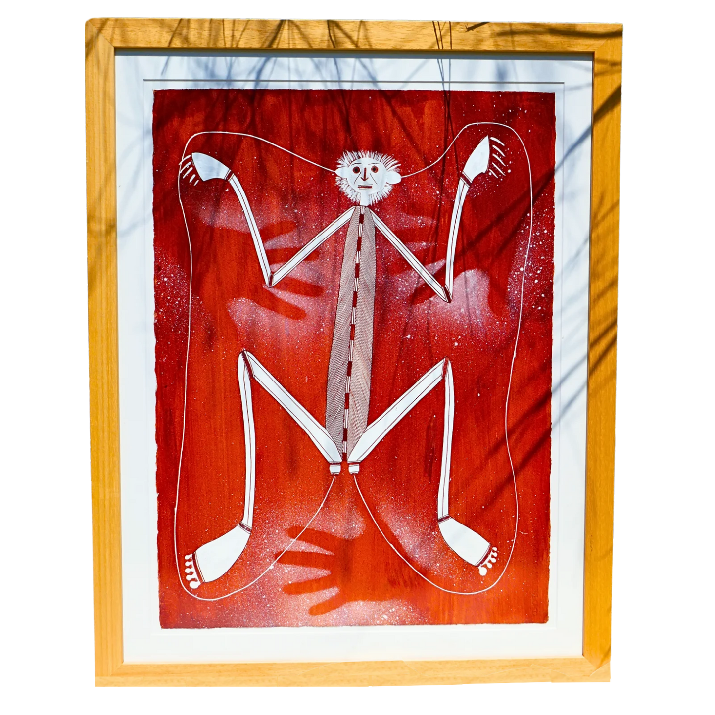 Authentic Aboriginal Artwork canvas by Ivan Namarnyilk Kakadu National Park.