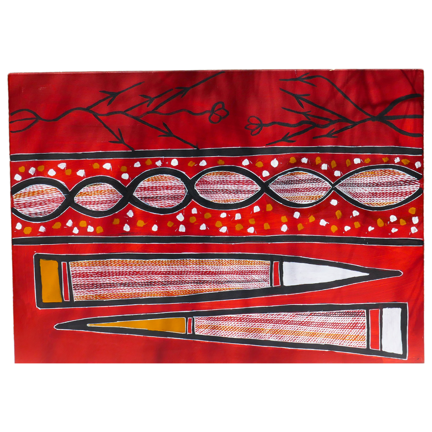 Authentic Aboriginal Artwork canvas, Kakadu National Park.
