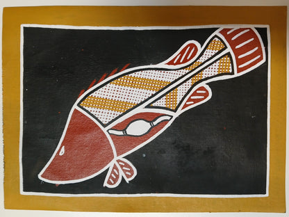 Authentic Aboriginal Artwork canvas, Kakadu National Park.