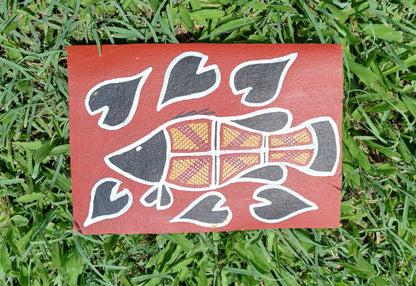 Authentic Aboriginal Artwork canvas, Kakadu National Park.