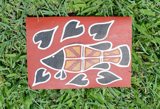 Authentic Aboriginal Artwork canvas, Kakadu National Park.