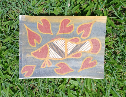 Authentic Aboriginal Artwork canvas, Kakadu National Park.