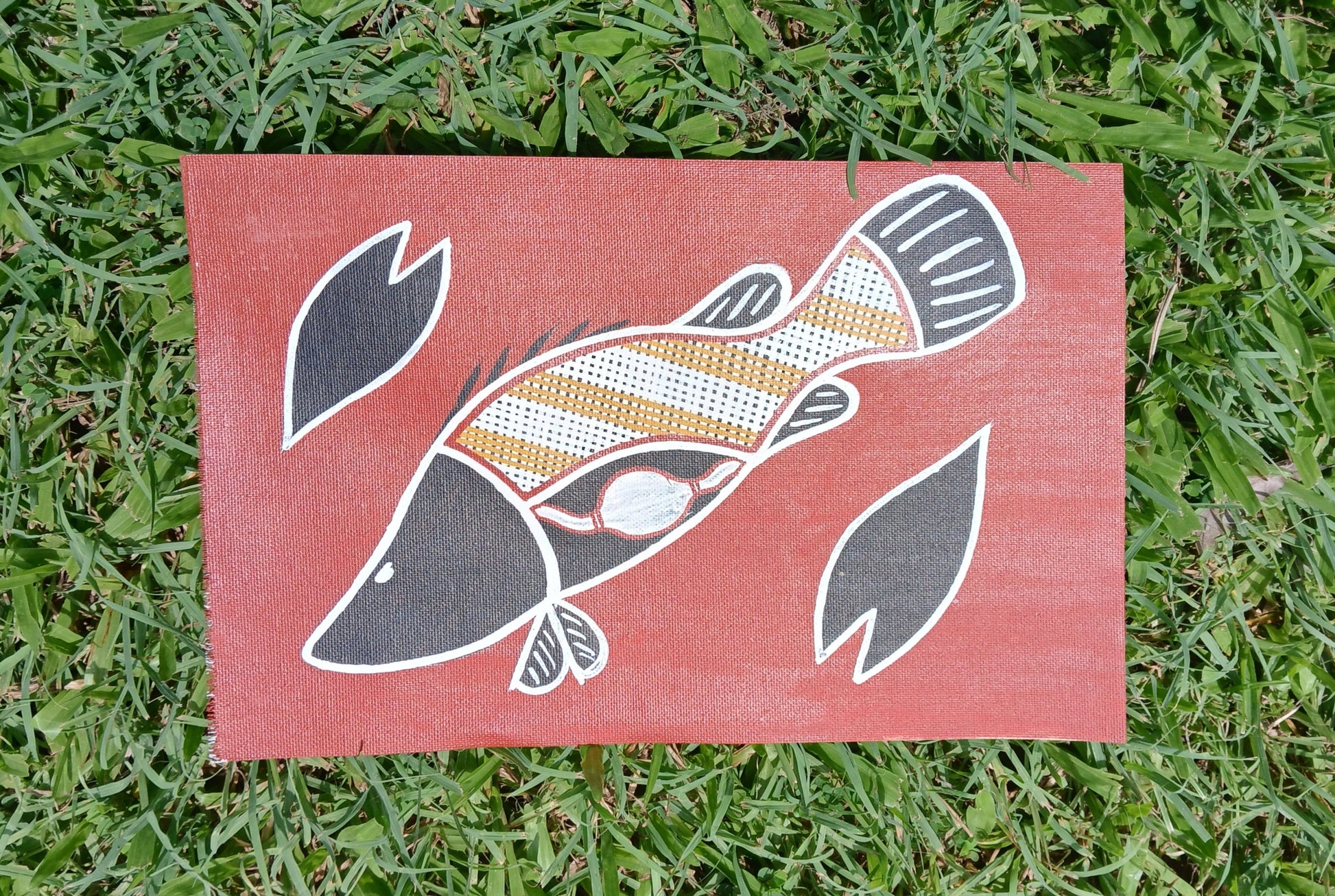 Authentic Aboriginal Artwork canvas, Kakadu National Park.