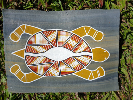 Authentic Aboriginal Artwork canvas, Kakadu National Park.