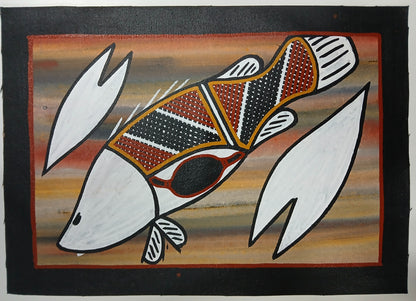 Authentic Aboriginal Artwork canvas, Kakadu National Park.