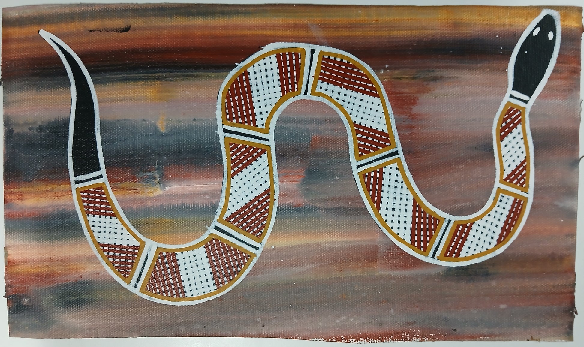 Authentic Aboriginal Artwork canvas, Kakadu National Park