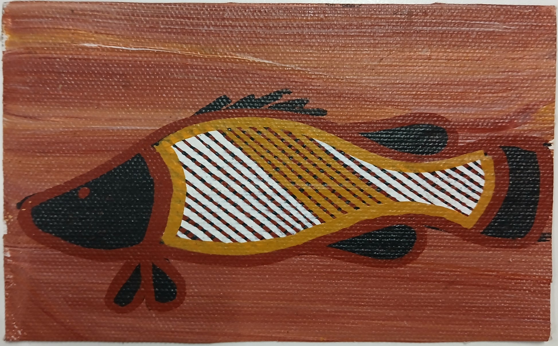 Authentic Aboriginal Artwork canvas, Kakadu National Park.