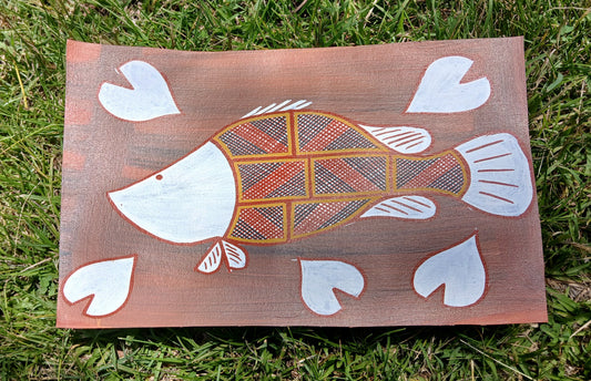 Authentic Aboriginal Artwork canvas, Kakadu National Park.