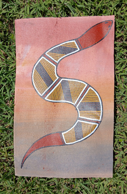 Authentic Aboriginal Artwork canvas, Kakadu National Park.