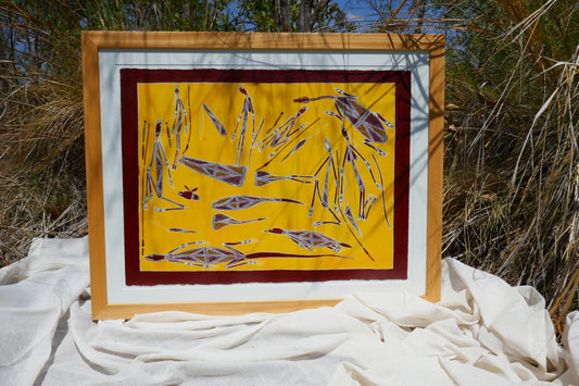 Mimi Hunting - Kangaroo, Echidna, Turtle by John Lemibanda