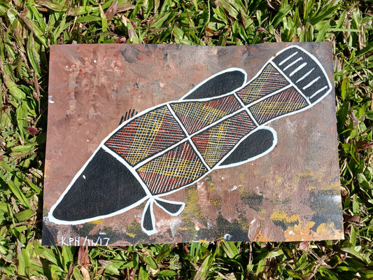 Authentic Aboriginal Artwork canvas, Kakadu National Park.