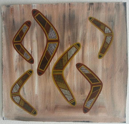 Authentic Aboriginal painting by Bininj Artist of Kakadu National Park