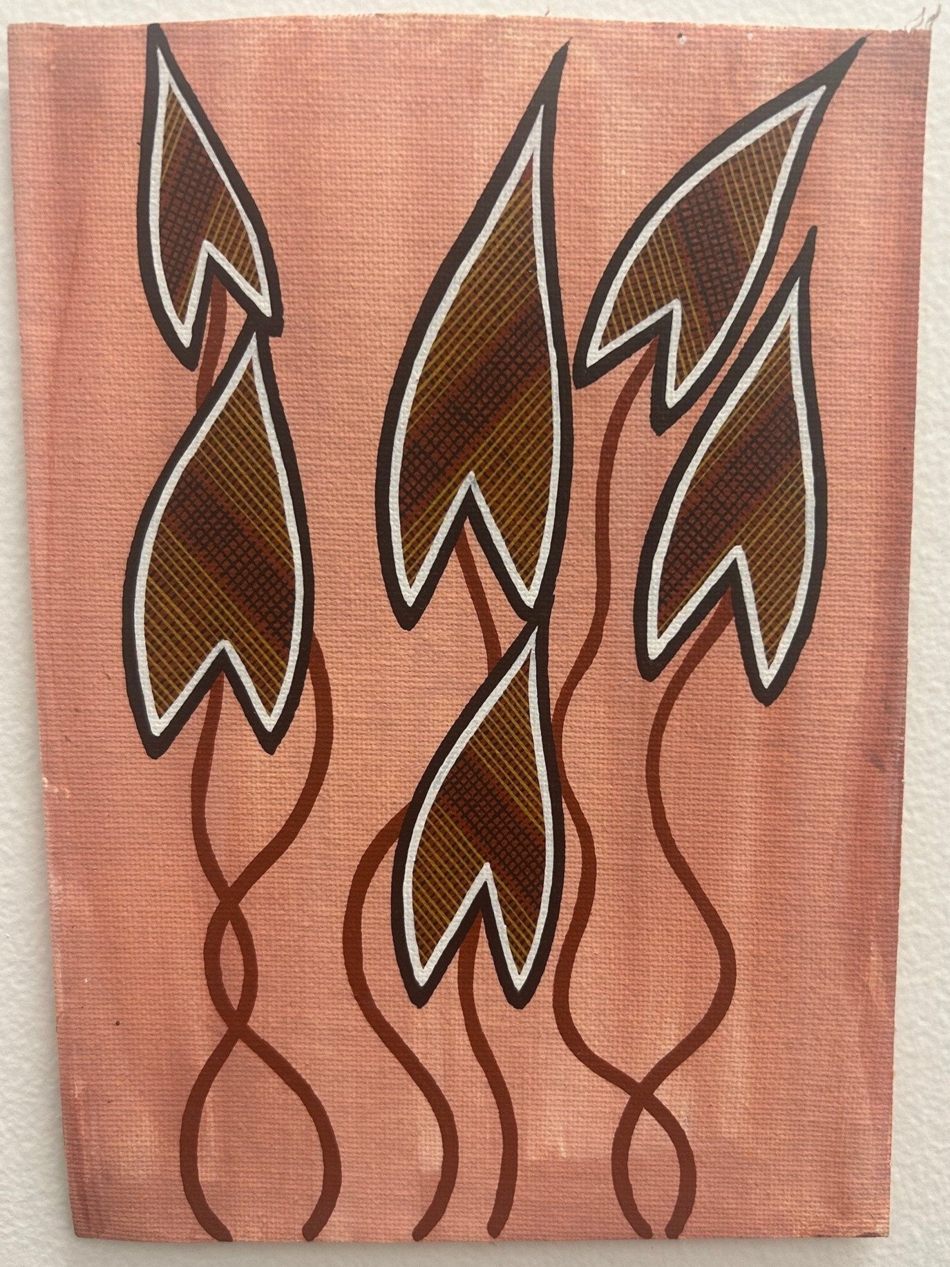 Authentic Aboriginal painting by Bininj Artist of Kakadu National Park